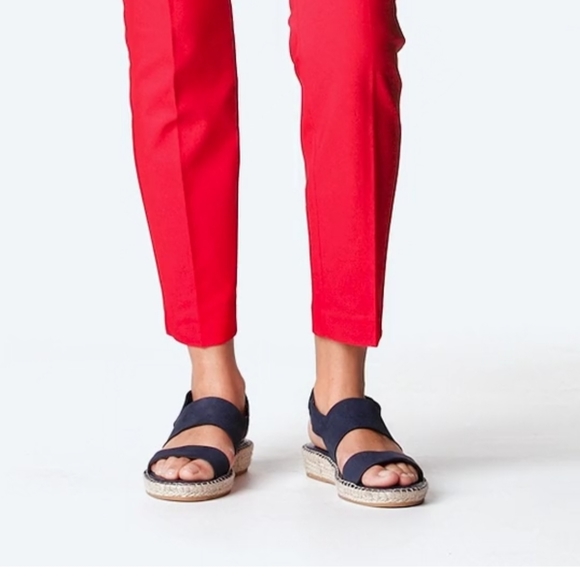 👣Cole Haan Marine Blue Nubuck Cloudfeel Espadrilles - Picture 2 of 15